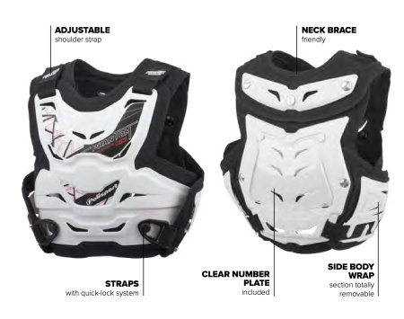 Protectie de piept POLISPORT PHANTOM MINI 8003800002 Alb - Img 9
