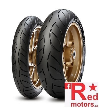 Set anvelope/cauciucuri moto Metzeler SportecM7 RR 110/70 ZR17 54W + 190/55 ZR17 75W - Img 2
