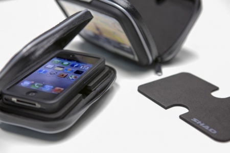 Suport telefon SHAD 120x70 mm X0SG20H prindere pe ghidon 3,8" - Img 2