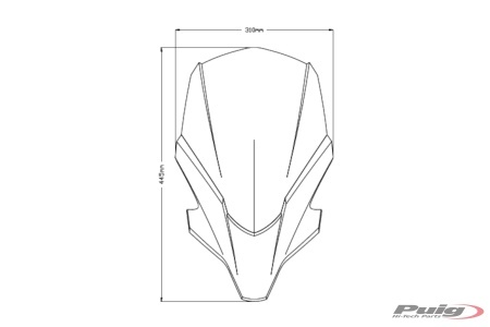 Windshield PUIG NEW. GEN TOURING 20619F dark smoke - Img 3