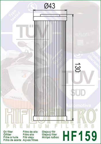 Filtru de ulei HIFLOFILTRO HF159 - Img 2
