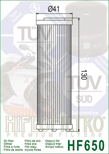 Filtru de ulei HIFLOFILTRO HF650 - Img 2