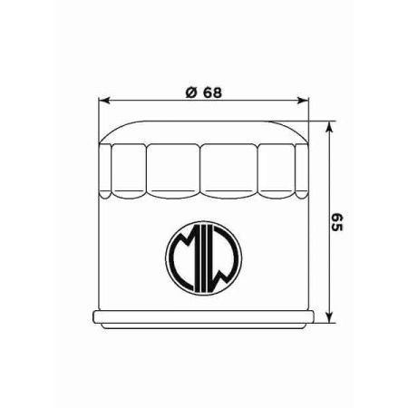 Filtru de ulei MIW S2018 (alt. HF975) - Img 2