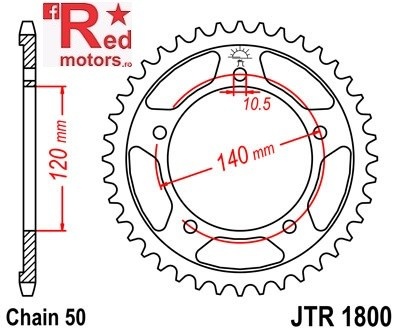 Foaie/pinion spate JTR1800.40 520 cu 40 de dinti pentru Suzuki GSF 1250