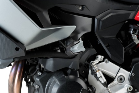 Frame sliders PUIG R19 20388N black with grey rubber - Img 2