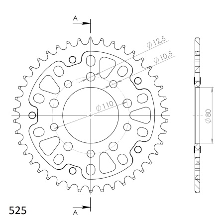 Kit de lant D.I.D Chain - Argintiu lant 525 ZVM-X, X-Ring, pinion fata JT, foaie spate SUPERSPROX STEALTH pentru TRIUMPH Bonneville America 800 2002-2006 - Img 5
