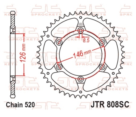Kit de lant D.I.D Chain - Auriu lant 520 DZ, Non-sealed, pinion fata JT, foaie spate JT pentru SUZUKI RM 250 1989-1997 - Img 6