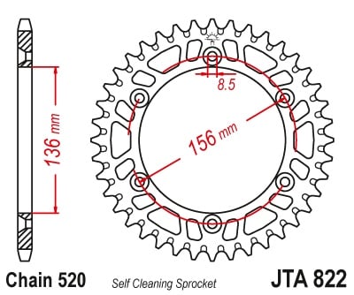 Kit de lant D.I.D Chain - Auriu lant 520 VX, X-Ring, pinion fata JT, aluminiu foaie spate JT pentru HUSQVARNA TE 310 2011-2012 - Img 5