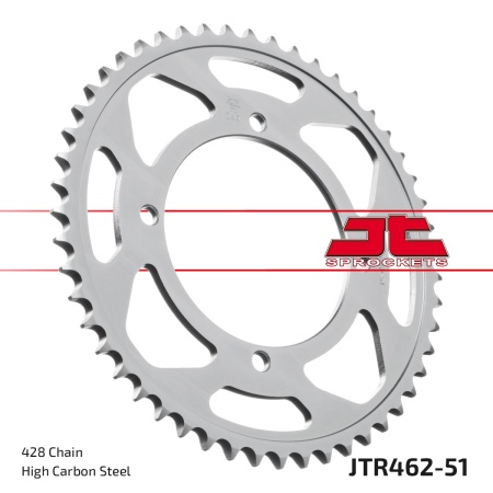 Kit de lant EK - Argintiu lant 428 SRO, O-ring, pinion fata JT, foaie spate JT pentru KAWASAKI KLX 140 (L) 2008-2024 - Img 6