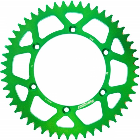 Kit de lant EK - Argintiu lant 520 SRX, X-Ring, pinion fata SUPERSPROX, aluminiu foaie spate SUPERSPROX pentru KAWASAKI KLX 300 R (<2007) 1997-2002 - Img 4