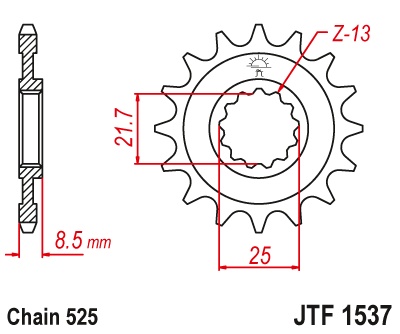 Kit de lant EK - Argintiu lant 525 SRO, O-ring, pinion fata JT, foaie spate JT pentru KAWASAKI ZX-9R Ninja 900 2002-2003 - Img 3
