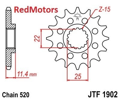 Kit lant DID GOLD PRO-STREET X-Ring 520 VX pentru KTM 660 SMC 2003-2004 - Img 2