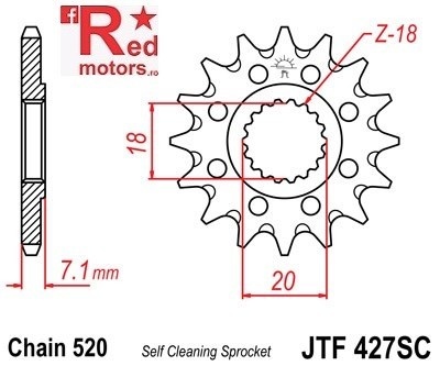 Kit lant DID GOLD X-Ring PRO-STREET 520 VX pentru Suzuki RM125 N,P,R,S,T 1992-1996 - Img 2