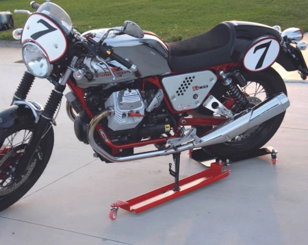 Motomoving LV8 GARAGE &amp; TRACK E300MM+ use with all motorcycles and scooters equipped with a central stand - Img 3