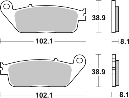Placute de frana BREMBO 07074XS - Img 3