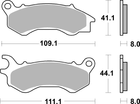 Placute de frana BREMBO 07090 CC SCOOTER - Img 3