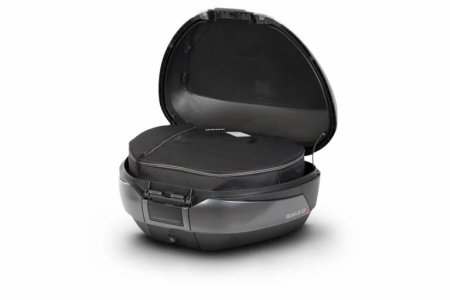 Top case SHAD SH48 D0B48406R New Titanium with backrest, carbon cover and PREMIUM SMART lock - Img 2