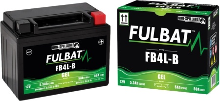 Baterie cu gel FULBAT FB4L-B GEL (High Capacity) (YB4L-B GEL) - Img 2