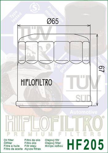 Filtru de ulei HIFLOFILTRO HF205 - Img 2