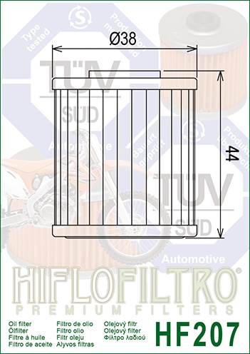 Filtru de ulei HIFLOFILTRO HF207 - Img 2