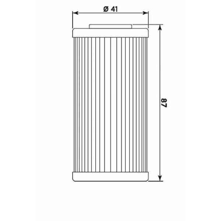 Filtru de ulei MIW B9006 (alt. HF611) - Img 2