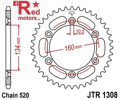 Foaie/pinion spate JTR1308.40 520 cu 40 de dinti