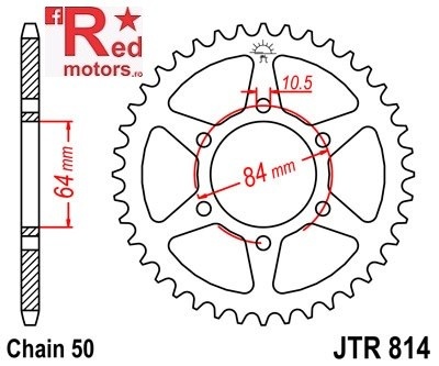 Foaie/pinion spate JTR814.41 530 cu 41 de dinti pentru Suzuki GS 400, GS 450