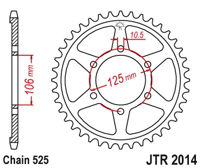 Kit de lant D.I.D Chain - Argintiu lant 525 VX, X-Ring, pinion fata JT, foaie spate JT pentru TRIUMPH Street Triple 765 / R / RS 2023 - Img 5