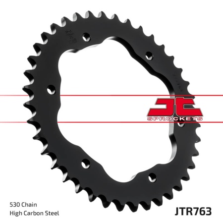 Kit de lant D.I.D Chain - Argintiu lant 530 ZVM-X, X-Ring, pinion fata JT cauciucat, foaie spate JT pentru DUCATI Multistrada 1200 /S/ABS 2010-2017 - Img 6