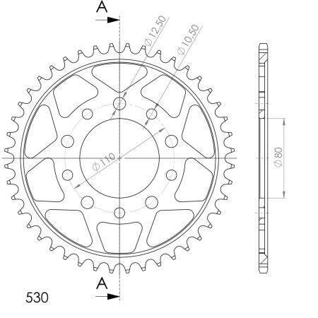 Kit de lant D.I.D Chain - Auriu lant 530 ZVM-X, X-Ring, pinion fata JT cauciucat, foaie spate SUPERSPROX pentru HONDA CB 900 F 1979-1983 - Img 5
