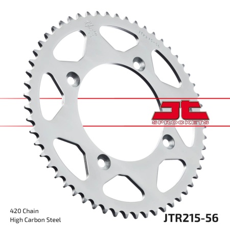 Kit de lant EK - Argintiu lant 420 DEH, Non-sealed, pinion fata JT, foaie spate JT pentru HONDA CR 85 R / RB 2003-2004 - Img 6