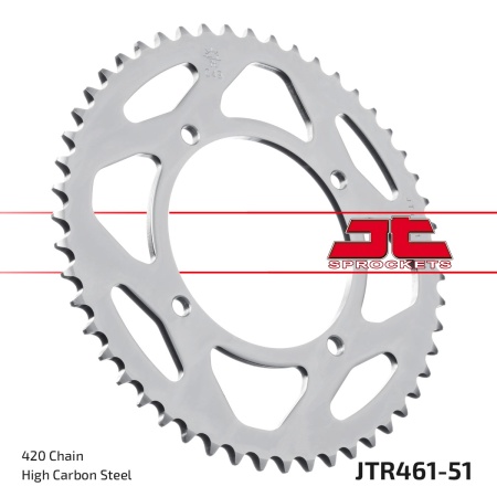 Kit de lant EK - Argintiu lant 420 DEH, Non-sealed, pinion fata JT, foaie spate JT pentru SUZUKI RM 100 2003 - Img 6