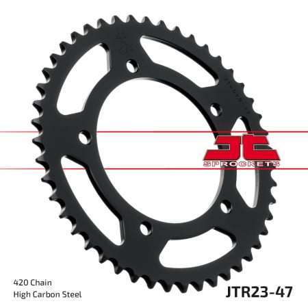 Kit de lant EK - Argintiu lant 420 DEH, Non-sealed, pinion fata SUPERSPROX, foaie spate JT pentru APRILIA RS 50 1999-2005 - Img 5