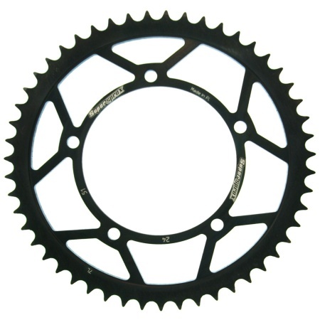 Kit de lant EK - Argintiu lant 420 SH, Non-sealed, pinion fata SUPERSPROX, foaie spate SUPERSPROX pentru APRILIA MX 50 2003-2006 - Img 3