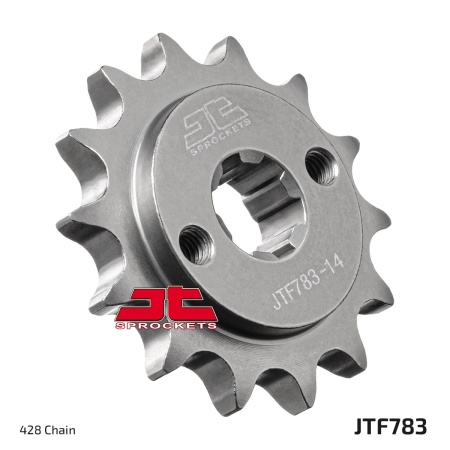 Kit de lant EK - Argintiu lant 428 DEH, Non-sealed, pinion fata JT, foaie spate JT pentru BENELLI BN 125 2017-2024 - Img 4