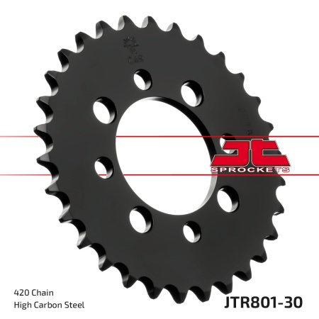Kit de lant EK - Argintiu lant 428 SRO, O-ring, pinion fata JT cauciucat, foaie spate JT pentru KAWASAKI Z 125 2021-2022 - Img 6