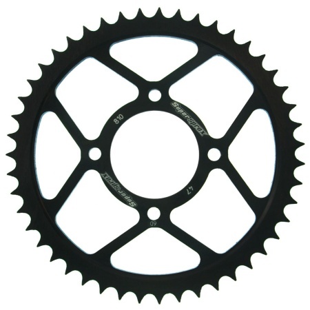 Kit de lant EK - Argintiu lant 428 SRO, O-ring, pinion fata SUPERSPROX, foaie spate SUPERSPROX pentru HYOSUNG Cruise Classic 125 1999-2001 - Img 4