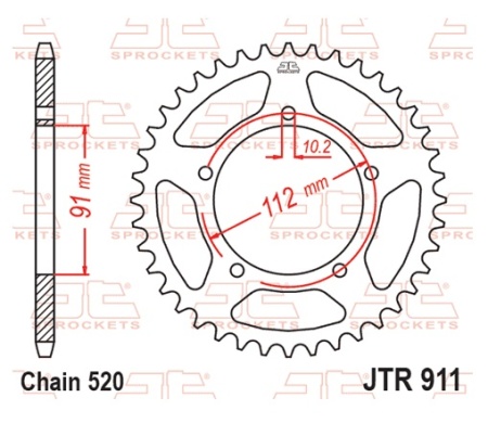 Kit de lant EK - Argintiu lant 520 H, Non-sealed, pinion fata JT, foaie spate JT pentru ZONTES 125 GK 2022-2024 - Img 6