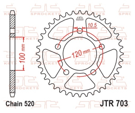 Kit de lant EK - Argintiu lant 520 SRO, O-ring, pinion fata JT cauciucat, foaie spate JT pentru APRILIA Tuareg 660 2021-2024 - Img 7