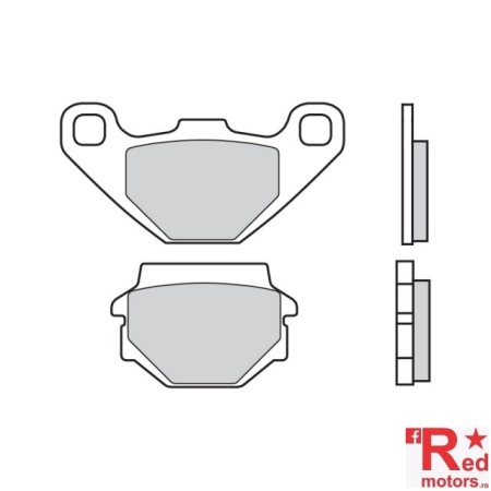 Placute spate spate Brembo 07KS04TT Off Road - TT 84,9x42,4x7,5/55,8x37,0x9,8 pentru Kawasaki GPZ 500, KR-1 250, ZR 550, Suzuki RGV 250