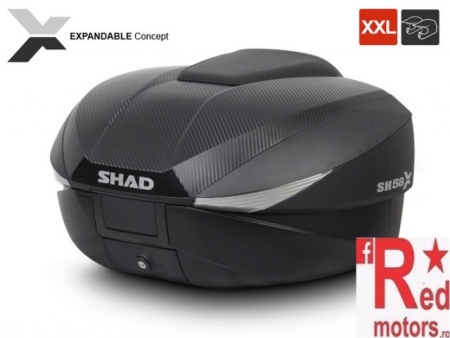Top case SHAD SH58X Carbon (expandable concept) with PREMIUM lock - Img 2