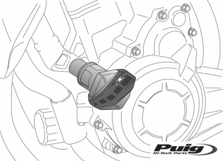 Crashpad - buloane Puig - Yamaha YZF-R6 2003-2005 - Img 2