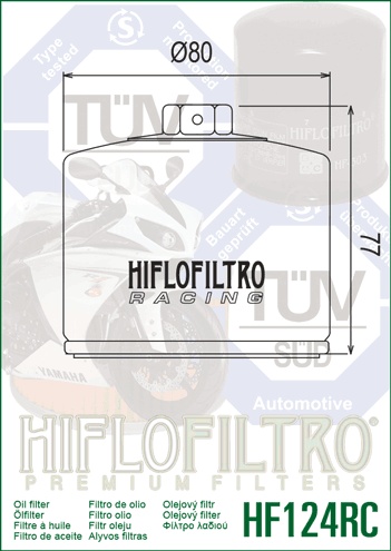 Filtru de ulei HIFLOFILTRO HF124RC Race - Img 2
