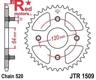 Foaie/pinion spate JTR1509.41 520 cu 41 de dinti
