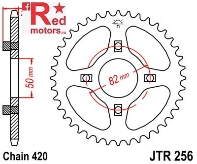 Foaie/pinion spate JTR256.28 420 cu 28 de dinti pentru Honda CB 50, AJS DD 50 E-2 Regal Raptor