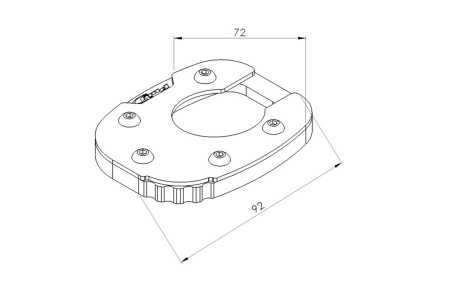 Kickstand extension PUIG 20583N Negru - Img 2