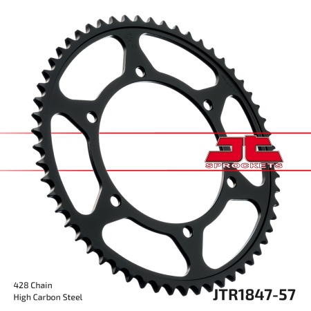 Kit de lant D.I.D Chain - Argintiu lant 428 D, Non-sealed, pinion fata JT cauciucat, foaie spate JT pentru YAMAHA TDR 125 1993-2001 - Img 6