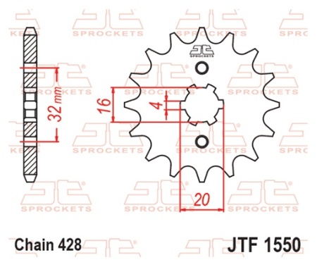 Kit de lant D.I.D Chain - Argintiu lant 428 VX, X-Ring, pinion fata JT, foaie spate JT pentru YAMAHA YZF-R 125 2019-2022 - Img 4