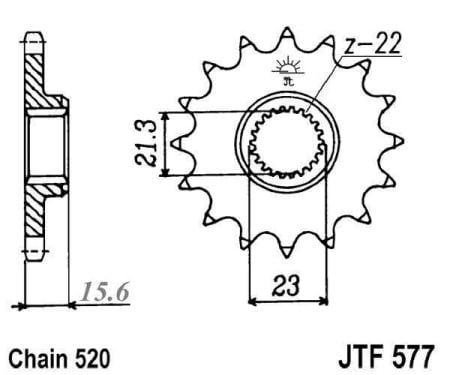 Kit de lant D.I.D Chain - Auriu lant 520 VX, X-Ring, pinion fata JT cauciucat, foaie spate JT pentru YAMAHA TT 600 S 1993-1998 - Img 3