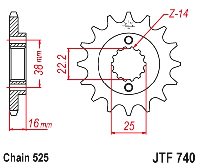 Kit de lant D.I.D Chain - Auriu lant 525 VX, X-Ring, pinion fata JT, foaie spate JT pentru DUCATI ST4 916 Sporttouring 1999-2003 - Img 3